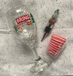 Christmas Wine Glass Gift Set
